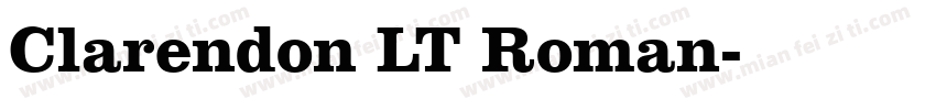 Clarendon LT Roman字体转换